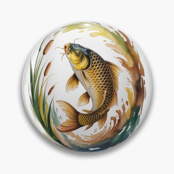 Item preview, Golden Carp Serenity – Golden Carp in Tranquil Lake designed and sold by FusiTink.