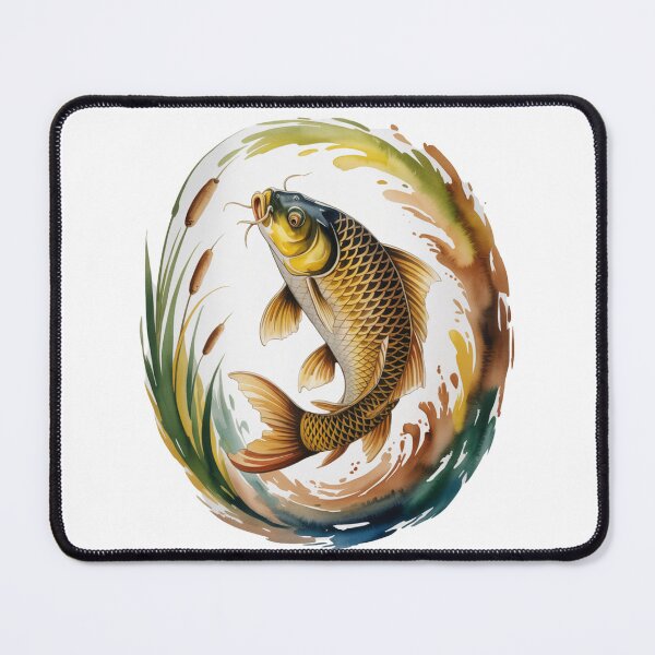 Item preview, Golden Carp Serenity – Golden Carp in Tranquil Lake designed and sold by FusiTink.