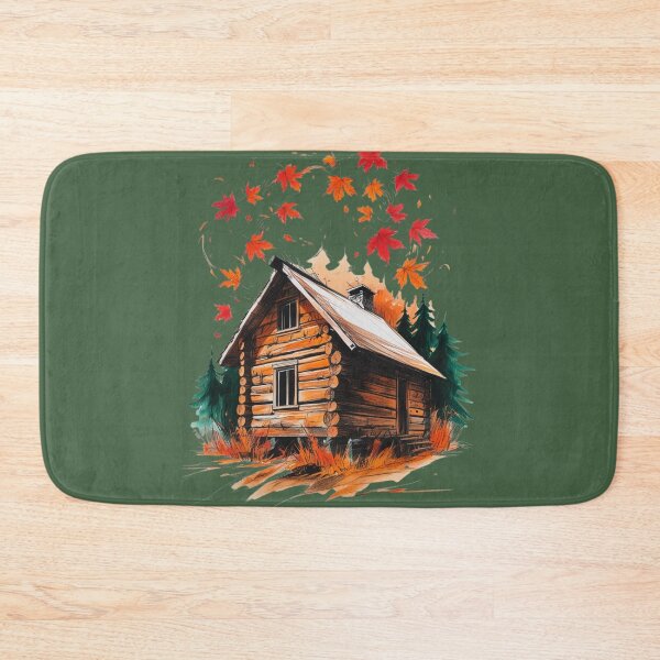 Item preview, Woodland Cabin Autumn Escape designed and sold by Zakrytos ★★★★★.