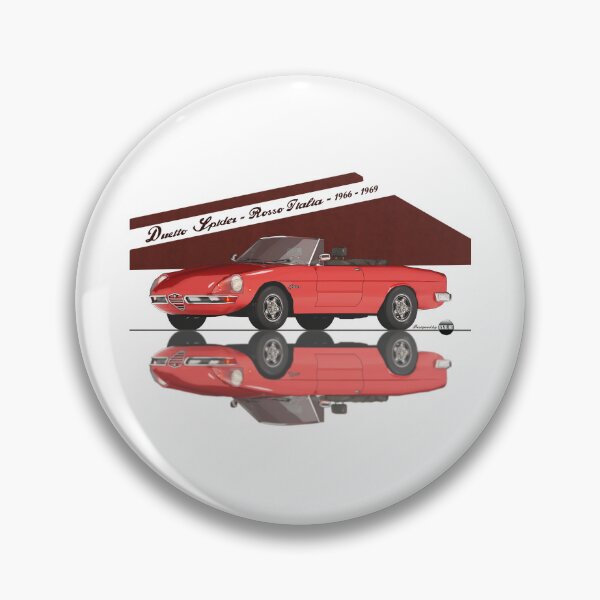 Item preview, Duetto Spider "Osso di Seppia" - Rosso Italia (1966–1969) - Italian Roadster Icon designed and sold by Azaziel.