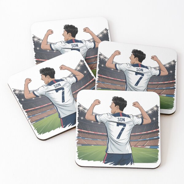 Item preview, Son Heung-Min Jersey Celebration – Back View Football Art Illustration designed and sold by DITCHB .