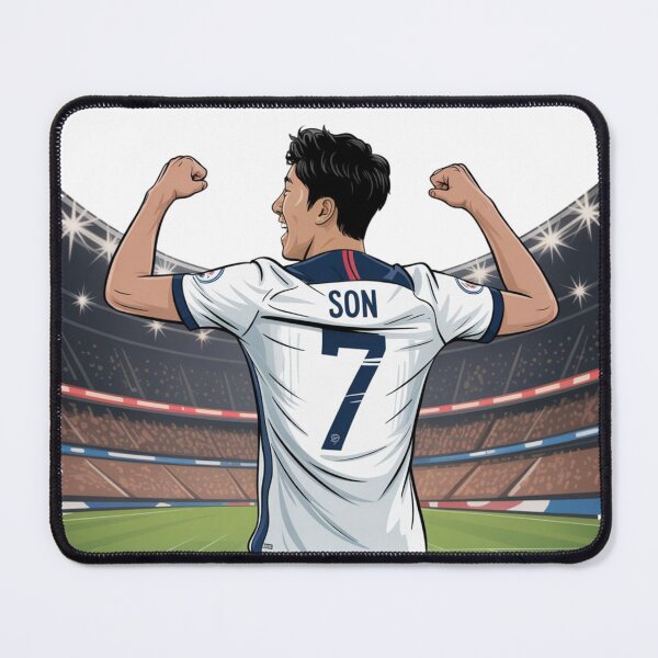 Item preview, Son Heung-Min Jersey Celebration – Back View Football Art Illustration designed and sold by DITCHB .