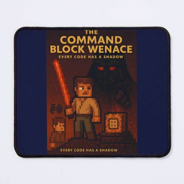 Item preview, THE COMMAND BLOCK MENACE – Pixel Movie Poster designed and sold by WhisperFrame.