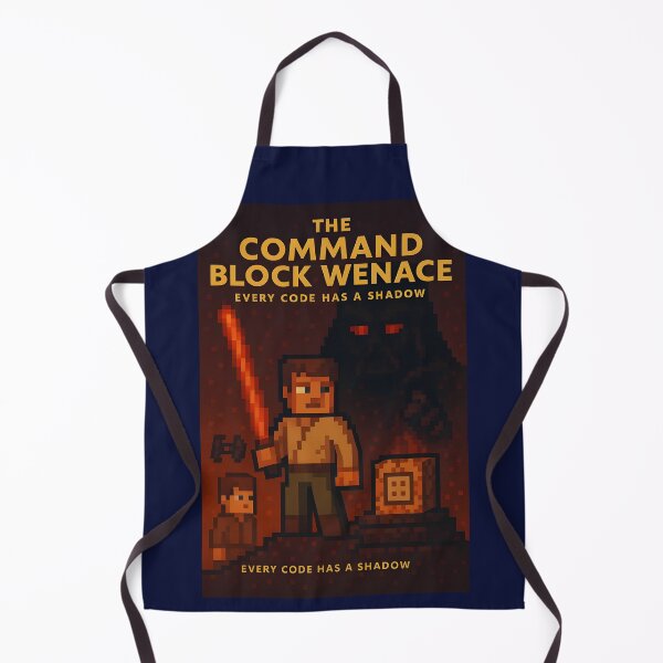 Item preview, THE COMMAND BLOCK MENACE – Pixel Movie Poster designed and sold by WhisperFrame.