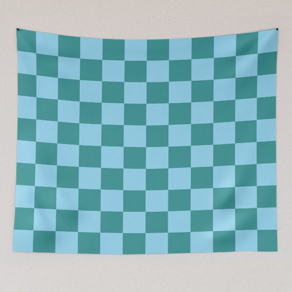 Item preview, Checkerboard Pattern Blue & Teal Green designed and sold by tonymagnerart.