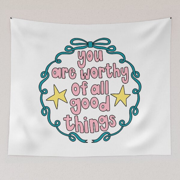 Item preview, You Are Worthy Of All Good Things Bow designed and sold by GraceMakes03.