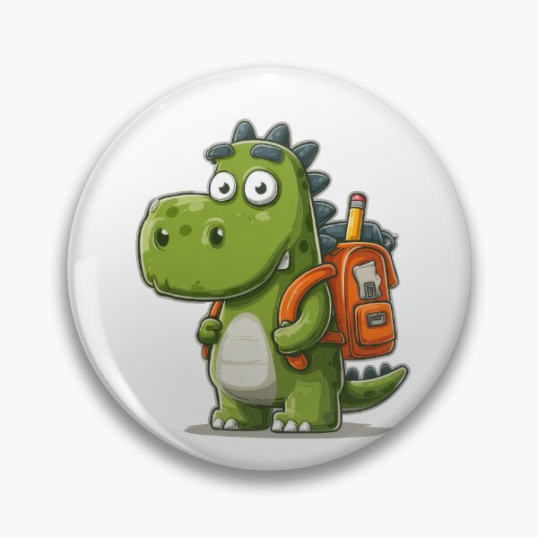 Item preview, Cute Green Dinosaur Student – Funny Back to School Design designed and sold by PhotoRK.