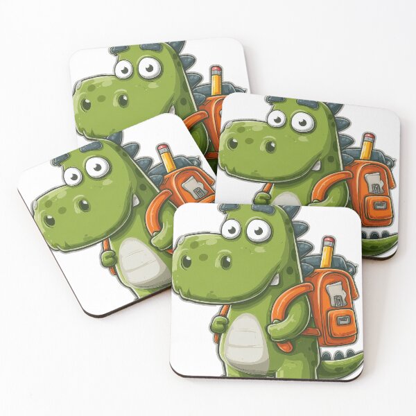 Item preview, Cute Green Dinosaur Student – Funny Back to School Design designed and sold by PhotoRK.