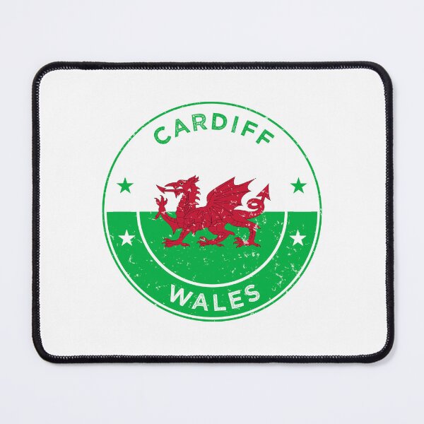 Item preview, Cardiff Wales Capital City Skyline & Welsh Pride Design designed and sold by ArtByKatti.