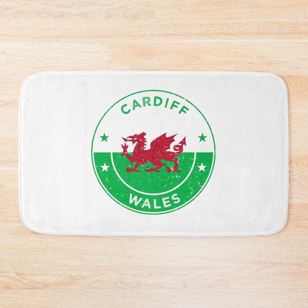 Item preview, Cardiff Wales Capital City Skyline & Welsh Pride Design designed and sold by ArtByKatti.