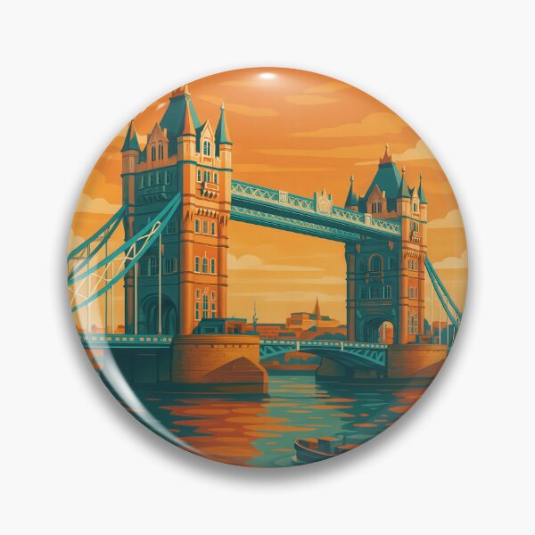 Item preview, Retro + Vintage Greetings from LONDON - TOWER BRIDGE designed and sold by Earth Celebration Designs.