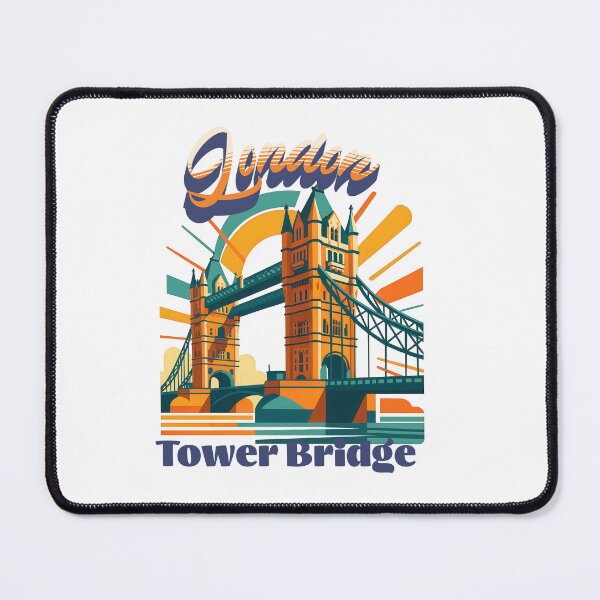 Item preview, Retro + Vintage Greetings from LONDON - TOWER BRIDGE designed and sold by Earth Celebration Designs.