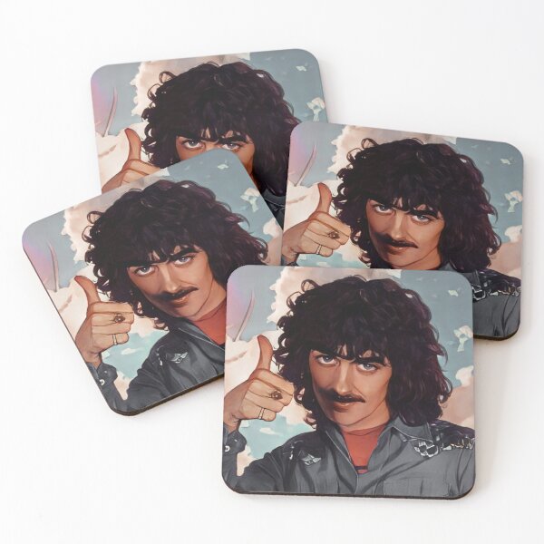 Item preview, Caricatura de George Harrison entre las nubes designed and sold by MattBStickers.