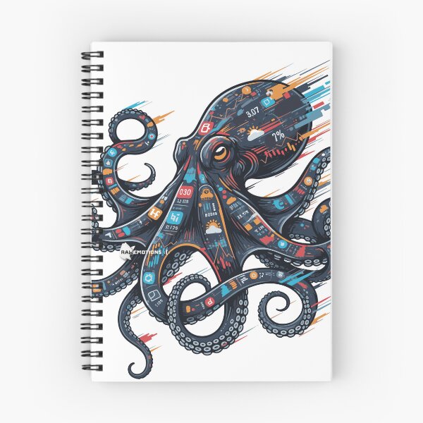 Item preview, Data Octopus in Constant Motion designed and sold by raw-emotions.