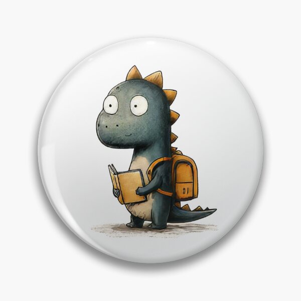 Item preview, Cute Dinosaur Student with Book – Back to School Illustration designed and sold by PhotoRK.