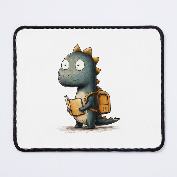 Item preview, Cute Dinosaur Student with Book – Back to School Illustration designed and sold by PhotoRK.