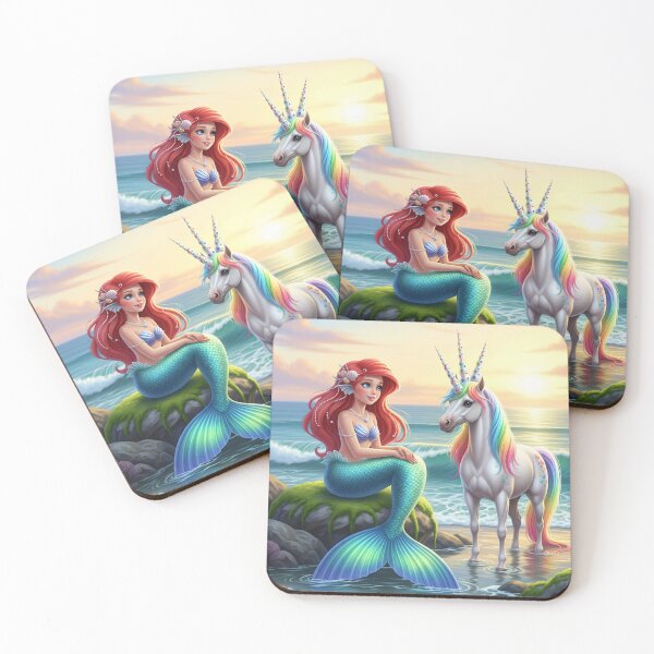 Item preview, The mermaid and unicorn  reunion  designed and sold by prashant art factory ✅️.