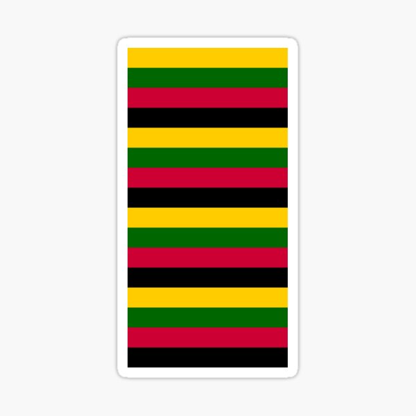 Item preview, Yellow Green Red Black African Colors Stripes  designed and sold by PatternTitan.