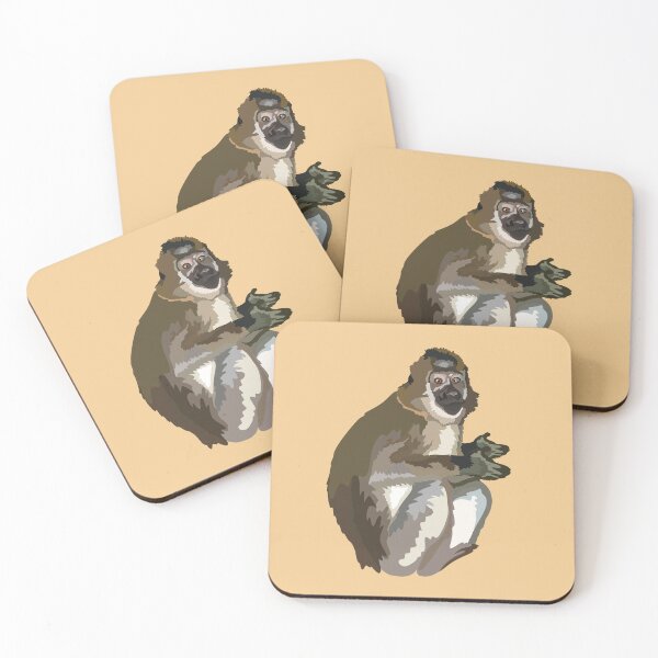 Item preview, A is for Agile Mangabey, Agile Mangabey | Primate Keeper & Zookeeper Wildlife Design designed and sold by PrettylittlepastelUk.