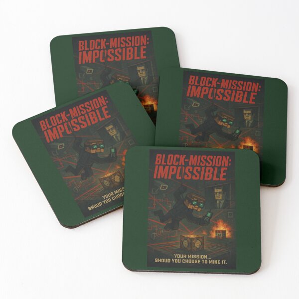 Item preview, BLOCK-MISSION: IMPOSSIBLE – Pixel Spy Poster designed and sold by WhisperFrame.