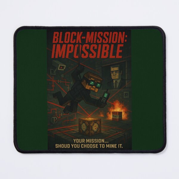 Item preview, BLOCK-MISSION: IMPOSSIBLE – Pixel Spy Poster designed and sold by WhisperFrame.
