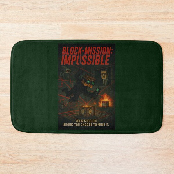Item preview, BLOCK-MISSION: IMPOSSIBLE – Pixel Spy Poster designed and sold by WhisperFrame.