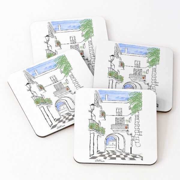 Item preview, T-shirt illustration of the Old Portal of Altea designed and sold by malangacamisetas.