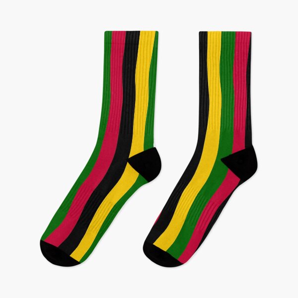 Item preview, Vertical Yellow Green Red Black African Colors Stripes  designed and sold by PatternTitan.