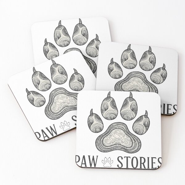 Item preview, Corgi Paw Print with Intricate Line Details designed and sold by zoughlal.