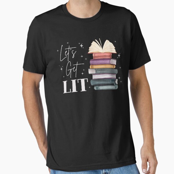 Artikel-Vorschau von Let es Get Lit T-Shirt Lustiges Buchliebhaber-Shirt Literarisches Wortspiel-T-Shirt Geschenk für Leser Lehrer Bibliothekare Studenten und Buchclub-Fans, designt und verkauft von CurrentD.