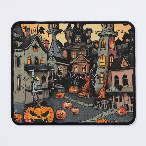 Item preview, Halloween Unisex Crewneck Sweatshirt, Cozy Fall Sweatshirt, Spooky Apparel, Ghost Town Graphic Sweatshirt, Pumpkin Fashion designed and sold by DekoDesignsHub.