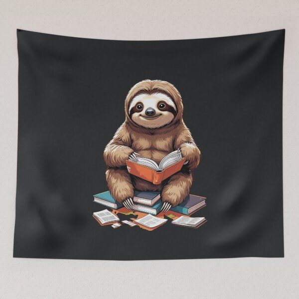 Item preview, Sloth Study Session Snuggles designed and sold by Zakrytos ★★★★★.