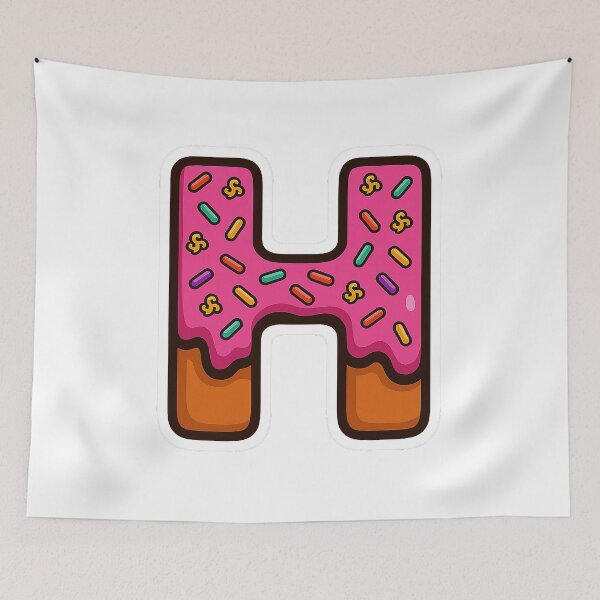 Item preview, Donut Letter H designed and sold by joshuayule.