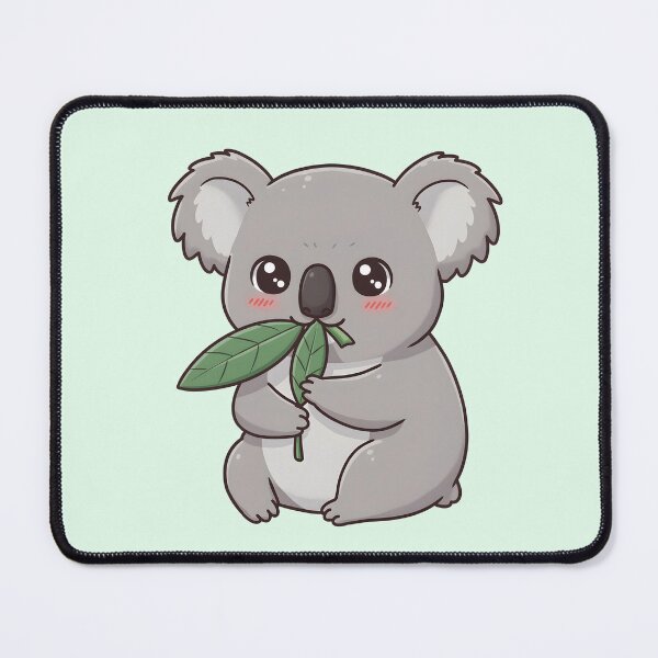 Item preview, Kawaii Koala with Leaf – Cute Chibi Animal Illustration designed and sold by SeGoArtDesign.