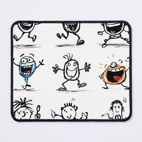 Item preview, Happy Doodle Characters – Fun Hand Drawn Sketches designed and sold by PhotoRK.