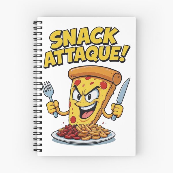 Item preview, Snack Attaque – Funny Cartoon Pizza Slice T-Shirt designed and sold by Uglyandcute.