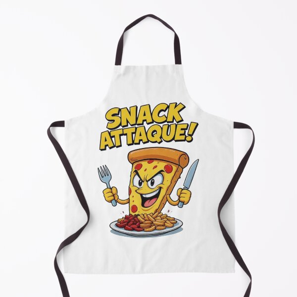 Item preview, Snack Attaque – Funny Cartoon Pizza Slice T-Shirt designed and sold by Uglyandcute.