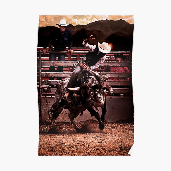 Bucking Bull Poster
