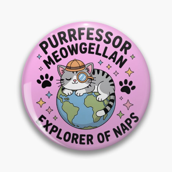 Item preview, Purrfessor Meowgellan, Explorer of Naps designed and sold by EasyTees4u.