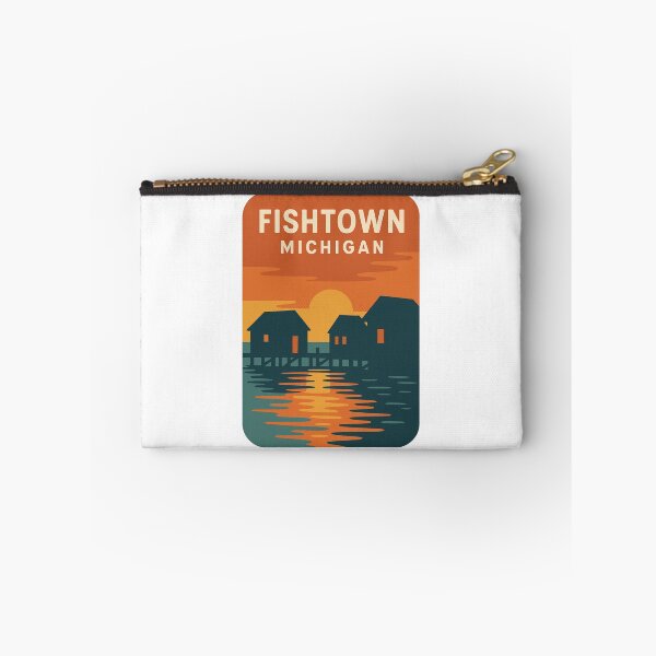 Item preview, Golden Hour at the Docks – Fishtown Michigan Art designed and sold by Youssef-BM.