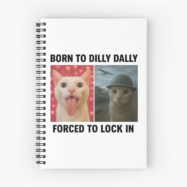 Item preview, Born To Dilly Dally Forced To Lock In designed and sold by catnolioo.