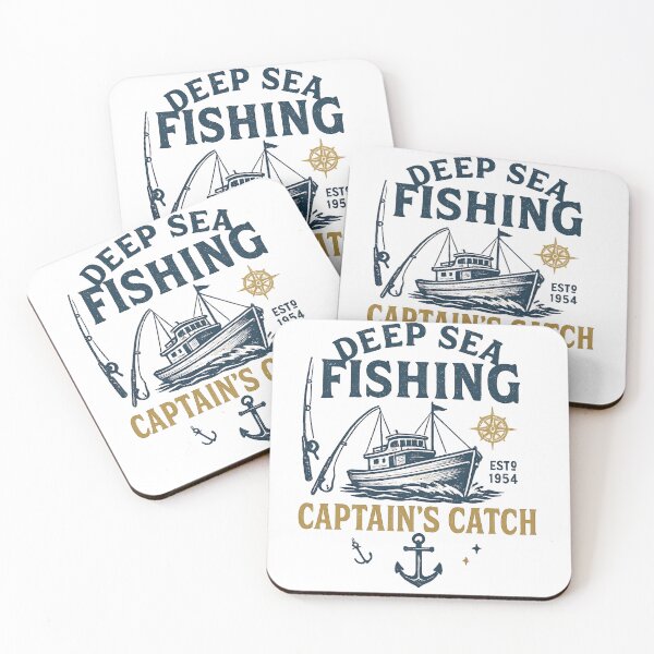 Item preview, Deep Sea Fishing – Captain’s Catch Vintage Boat Design designed and sold by CreativeGorillas.