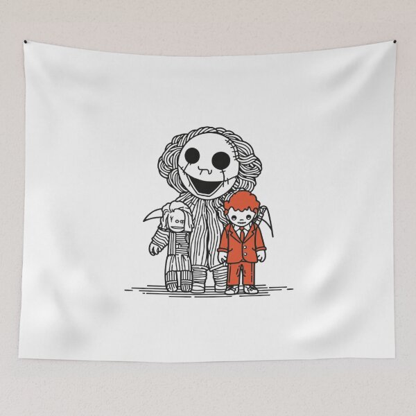 Item preview, Creepy Horror Clown, Haunted Doll & Demon – Dark Halloween Art Design designed and sold by EvelinZ.