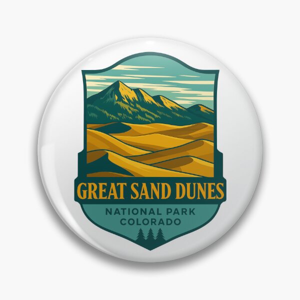 Item preview, Great Sand Dunes National Park Retro Sticker designed and sold by Ismeal Von.