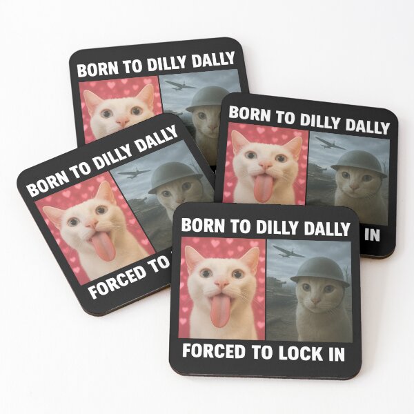 Item preview, Born To Dilly Dally Forced To Lock In 2 designed and sold by catnolioo.