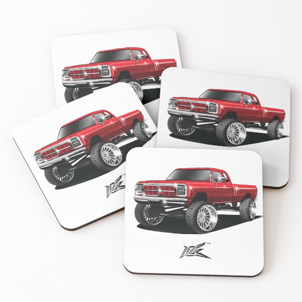 Item preview, first gen lifted truck red  designed and sold by NaquashM.
