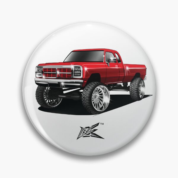 Item preview, first gen lifted truck red  designed and sold by NaquashM.