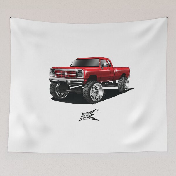 Item preview, first gen lifted truck red  designed and sold by NaquashM.