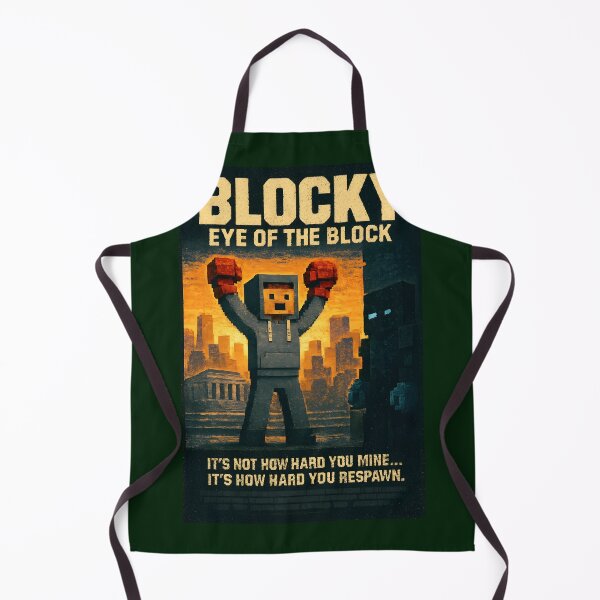 Item preview, BLOCKY: EYE OF THE BLOCK – Pixel Boxing Poster designed and sold by WhisperFrame.
