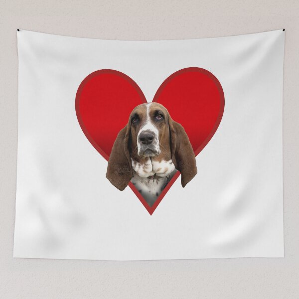 Item preview, Basset Hound Love Heart  designed and sold by GeeThang.